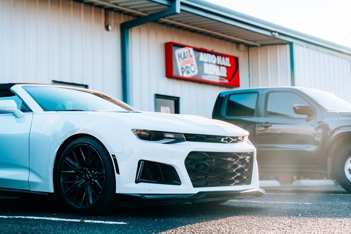 Finished Camaro after hail repair in Lubbock